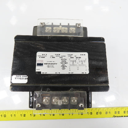 Hevi-Duty E1000 1.0kVA Control Transformer Pri 220/480V Sec 110-115-120V SBE