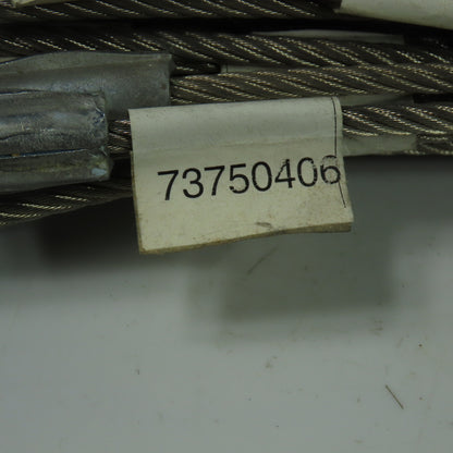 73750406 19" OAL Safety Cable Wire W/ Eye Ends Lot Of 50
