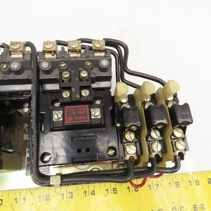 Allen Bradley 715-BOD127 Size 1 Reversing Contactor 600V 10Hp Max 120V Coil