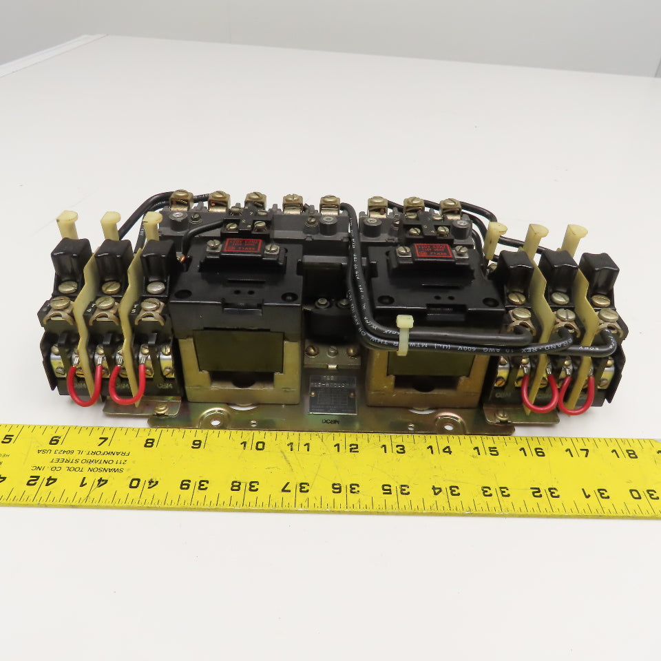 Allen Bradley 715-BOD127 Size 1 Reversing Contactor 600V 10Hp Max 120V Coil