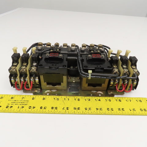 Allen Bradley 715-BOD127 Size 1 Reversing Contactor 600V 10Hp Max 120V Coil