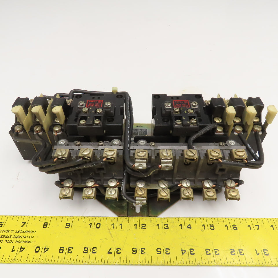 Allen Bradley 715-BOD127 Size 1 Reversing Contactor 600V 10Hp Max 120V Coil