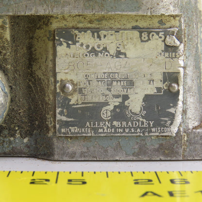 Allen Bradley 805-AG4 Ser D Bulletin 805 Foot Pedal Operator Switch 600V