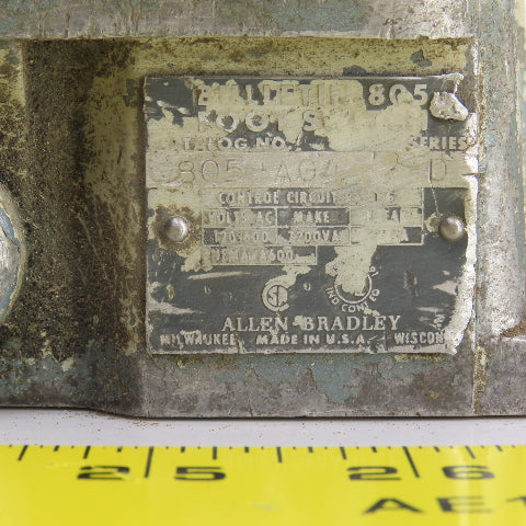 Allen Bradley 805-AG4 Ser D Bulletin 805 Foot Pedal Operator Switch 600V