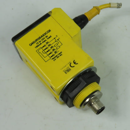 Banner Q45UR3BA63CQ6 Photoelectric Sensor 12-24VDC 150mA