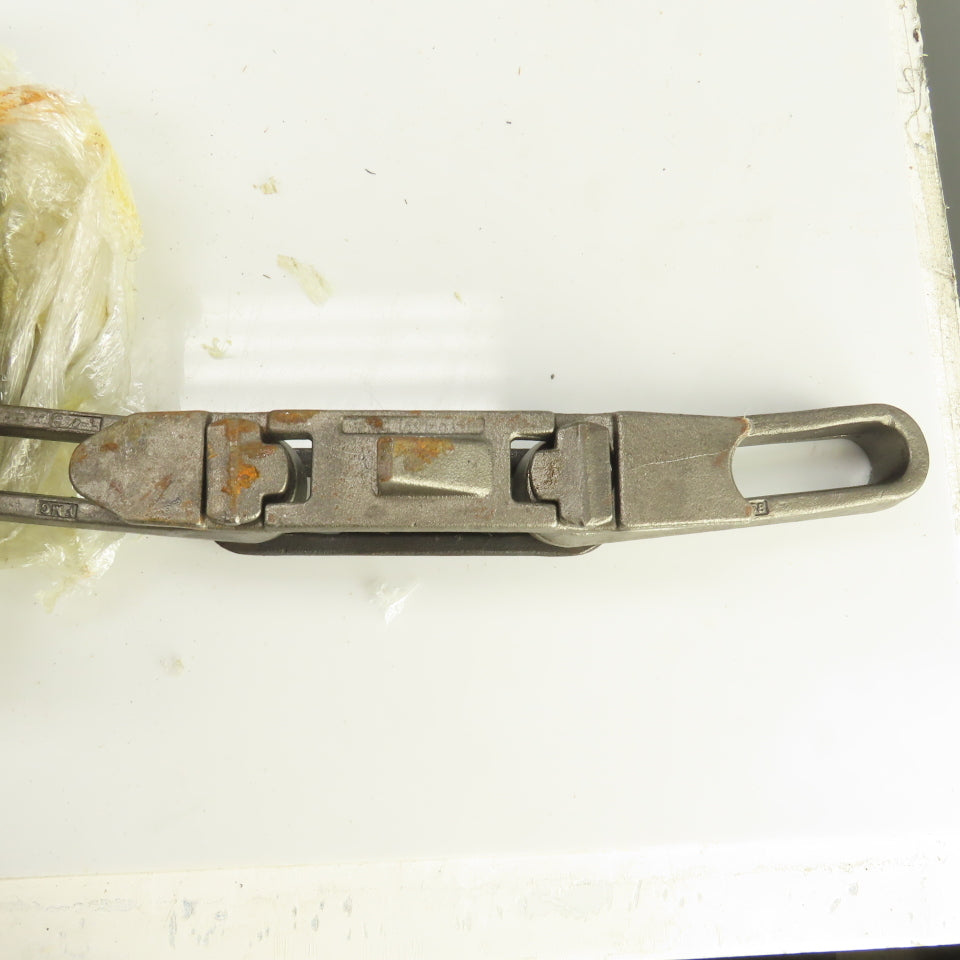 FMC 1591-54-1 X-458 Rivetless Drop Forged Conveyor Chain 11' OAL 4" Pitch
