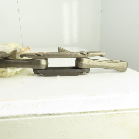 FMC 1591-54-1 X-458 Rivetless Drop Forged Conveyor Chain 11' OAL 4" Pitch