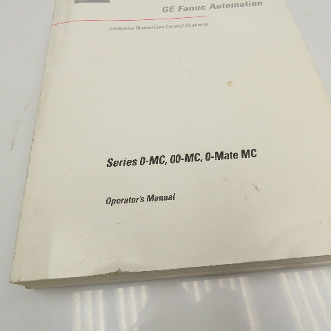 GE Fanuc CNC Computer Numerical Control Operation Programming Manuals Lot Of 7