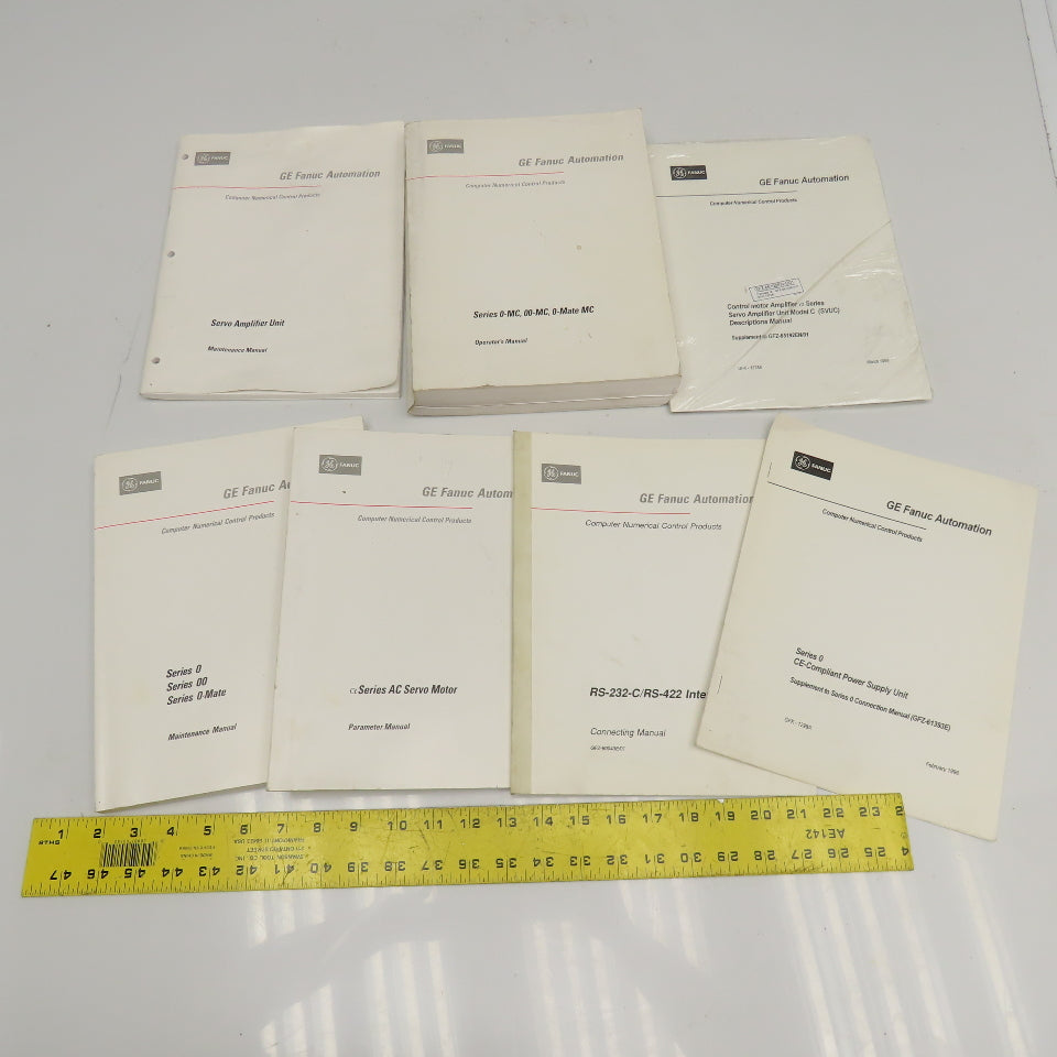 GE Fanuc CNC Computer Numerical Control Operation Programming Manuals Lot Of 7