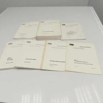 GE Fanuc CNC Computer Numerical Control Operation Programming Manuals Lot Of 7
