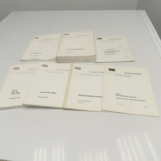 GE Fanuc CNC Computer Numerical Control Operation Programming Manuals Lot Of 7