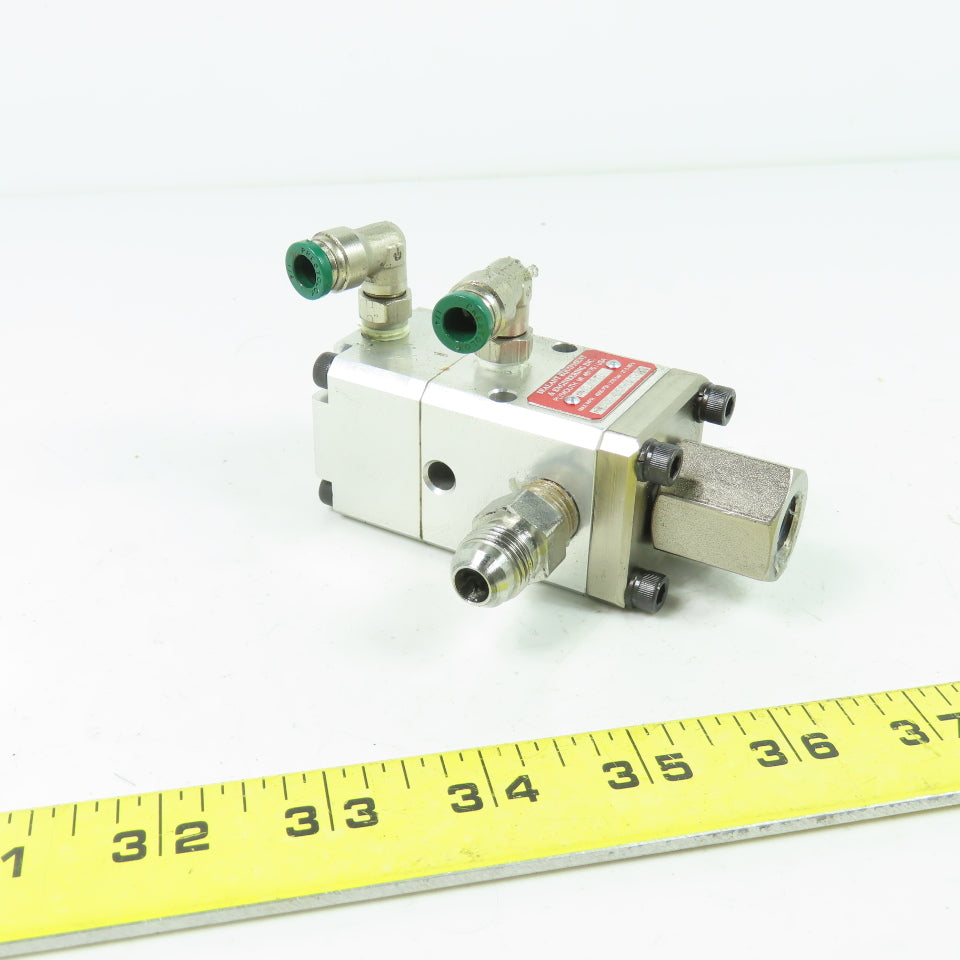 Sealant 2200-245-147-AA Pneumatic Air Actuated Single Ball Valve 4000PSI 1/2"NPT