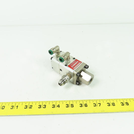 Sealant 2200-245-147-AA Pneumatic Air Actuated Single Ball Valve 4000PSI 1/2"NPT