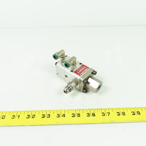 Sealant 2200-245-147-AA Pneumatic Air Actuated Single Ball Valve 4000PSI 1/2"NPT