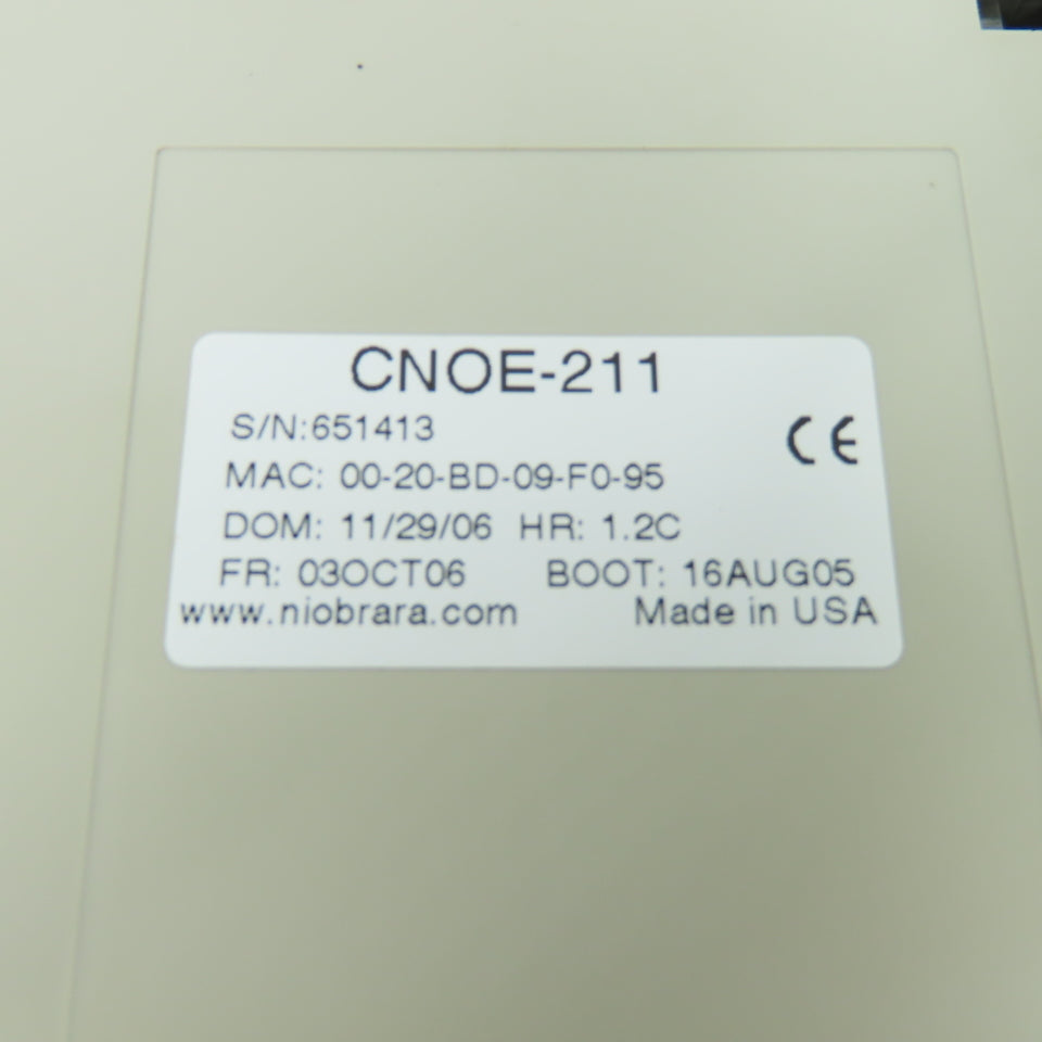 Niobrara CNOE-211 NR&D Ethernet Option Module Card HR: 1.2C