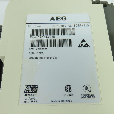 Schneider PLC Module Rack (3) DAP-216N/AS-BDAP-216N (3)DEP-216/AS-BDEP-216