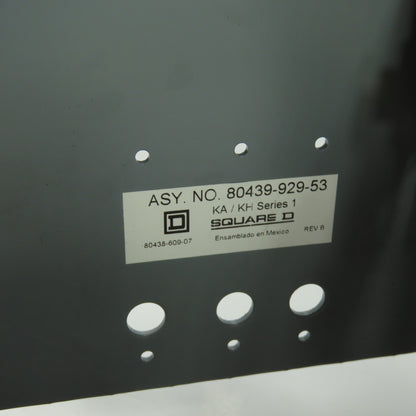 Square D 80439-929-53 MCC Bucket Operator W/KHL36000MV 3-Pole Breaker 250A 600V