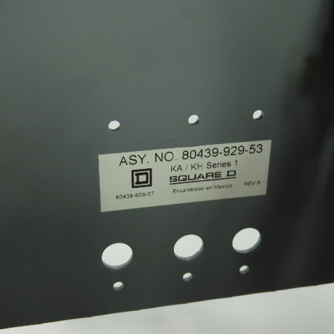 Square D 80439-929-53 MCC Bucket Operator W/KHL36000MV 3-Pole Breaker 250A 600V