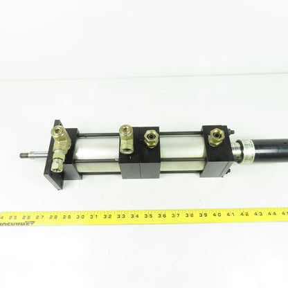 Hydraulic Tandem Cylinder 1-3/8" Bore 2" Stroke W/Micro Adjust