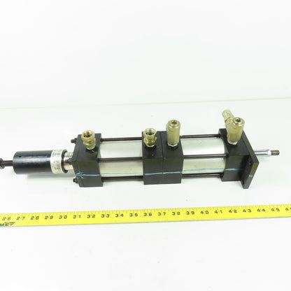 Hydraulic Tandem Cylinder 1-3/8" Bore 2" Stroke W/Micro Adjust