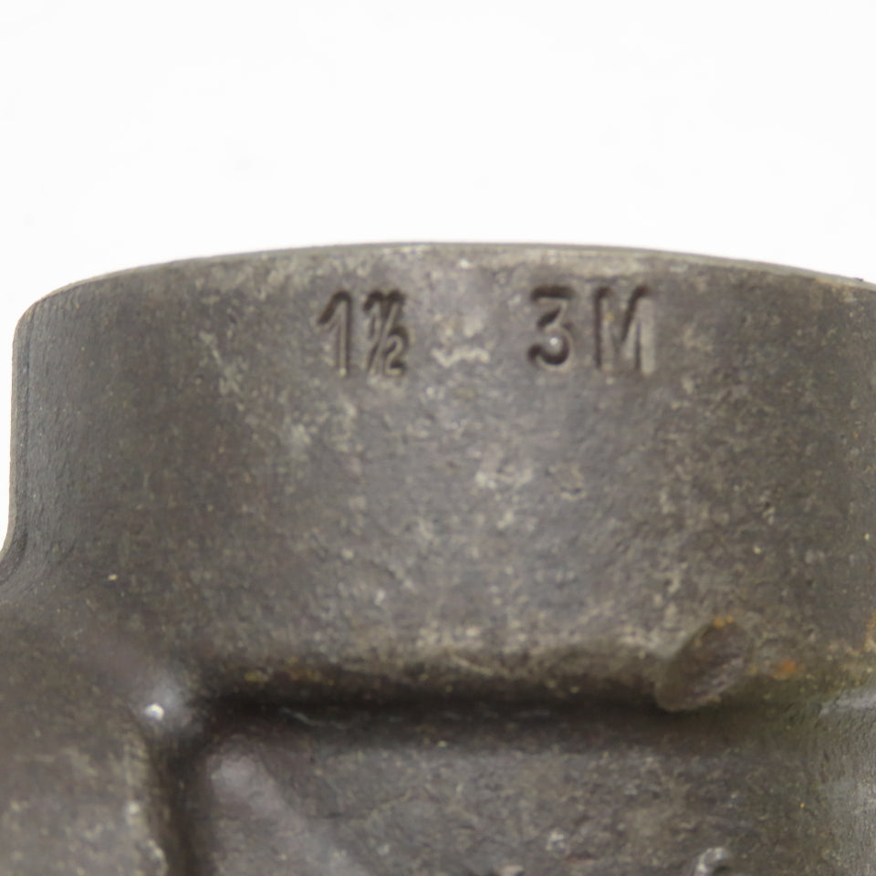1-1/2" Black Malleable Iron Socket Weld Pipe Elbow 3M 90° Lot Of 2