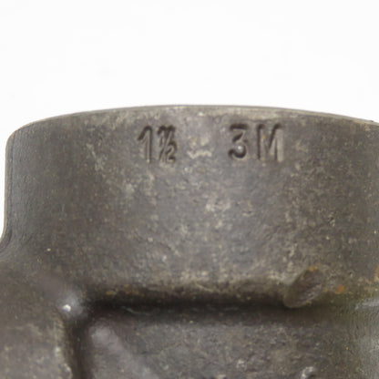 1-1/2" Black Malleable Iron Socket Weld Pipe Elbow 3M 90° Lot Of 2