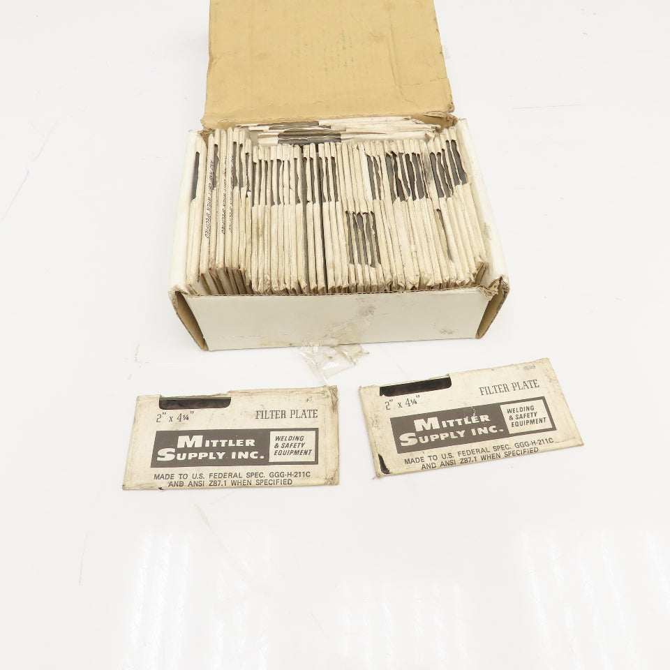 Mittler Supply 2" x 4-1/4" Shade 8 Filter Plate Welding Lens Lot Of 48