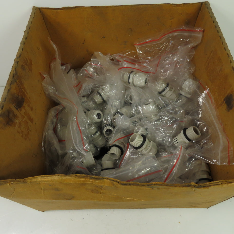 Bona 1/2" NPT Strain Relief Cord Grip Cable Gland W/Nut And Gasket Lot Of 75