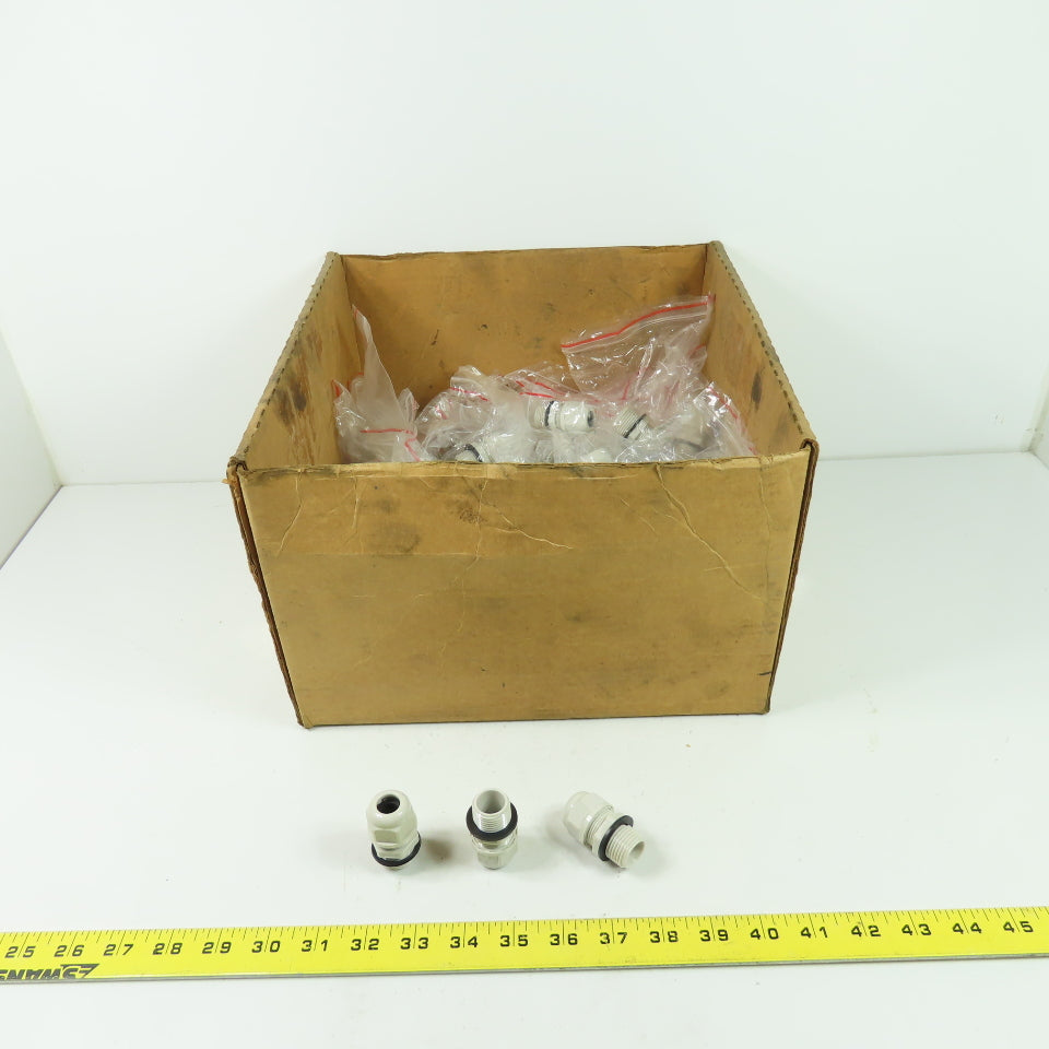 Bona 1/2" NPT Strain Relief Cord Grip Cable Gland W/Nut And Gasket Lot Of 75