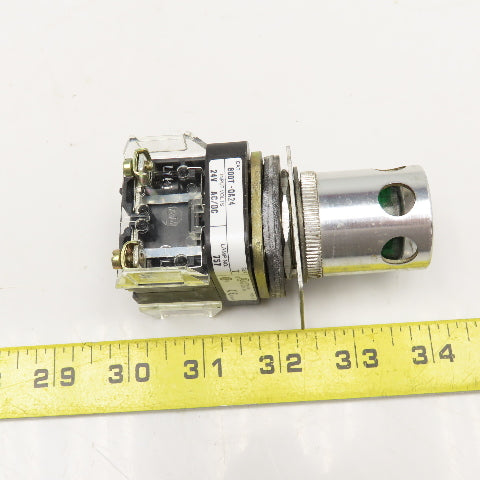 Allen Bradley 800T-QA24 24V AC/DC Momentary Contact Illuminated Button Green