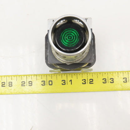 Allen Bradley 800T-QA24 24V AC/DC Momentary Contact Illuminated Button Green