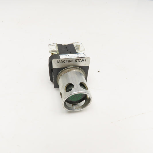 Allen Bradley 800T-QA24 24V AC/DC Momentary Contact Illuminated Button Green