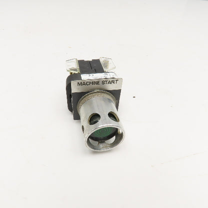 Allen Bradley 800T-QA24 24V AC/DC Momentary Contact Illuminated Button Green