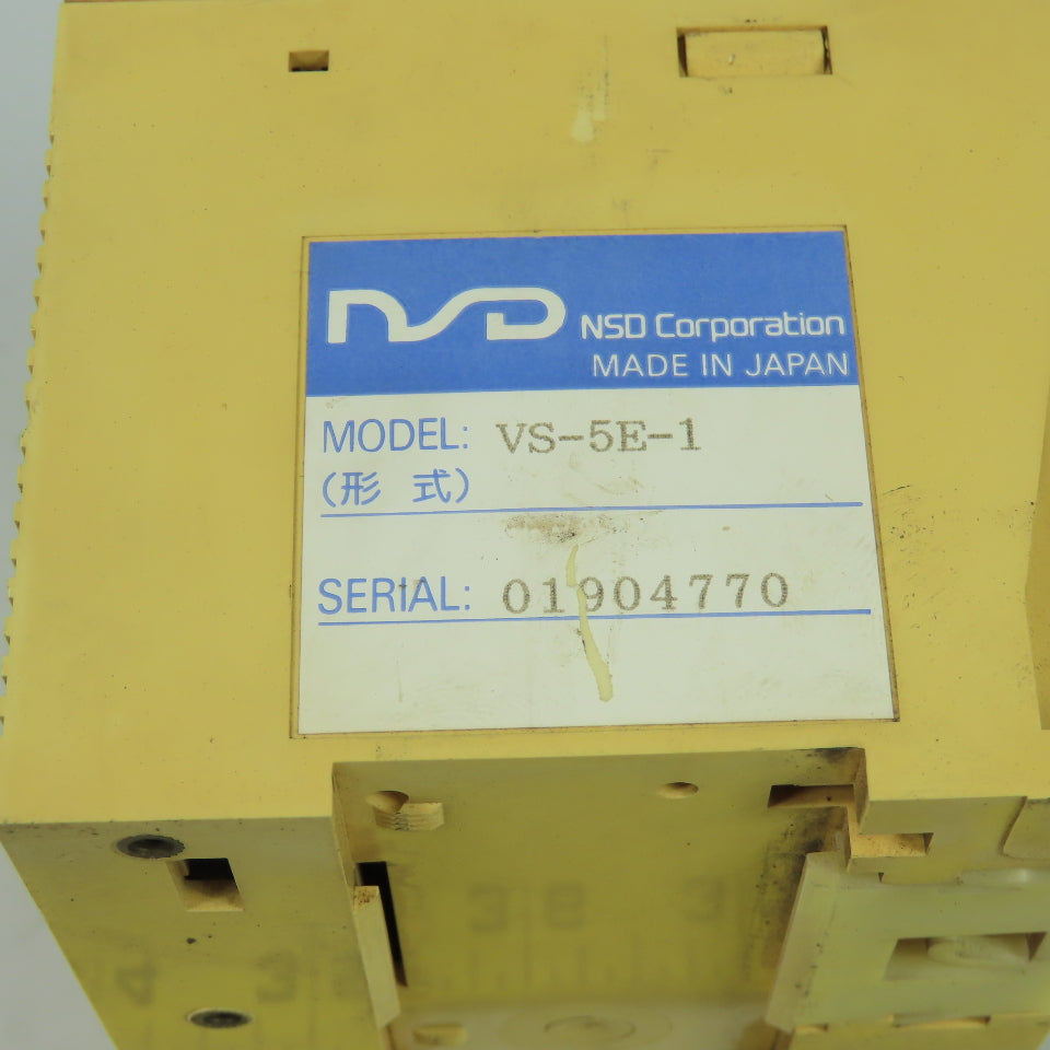 NSD VS-5E-1 Varicam Cam Switch Angle Output Controller 21.6-30VDC