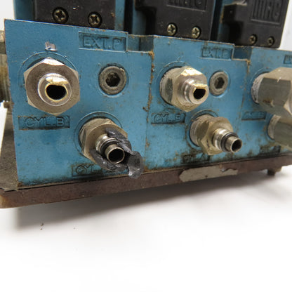 MAC 82A-AA-BKA-TM-DDA5-2DA 2 Position Air Valve Bank Manifold Assembly 24VDC