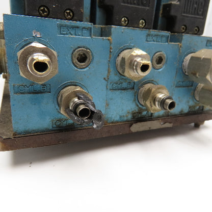 MAC 82A-AA-BKA-TM-DDA5-2DA 2 Position Air Valve Bank Manifold Assembly 24VDC