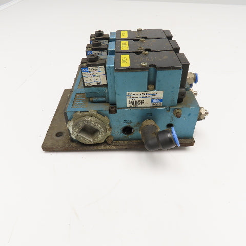MAC 82A-AA-BKA-TM-DDA5-2DA 2 Position Air Valve Bank Manifold Assembly 24VDC