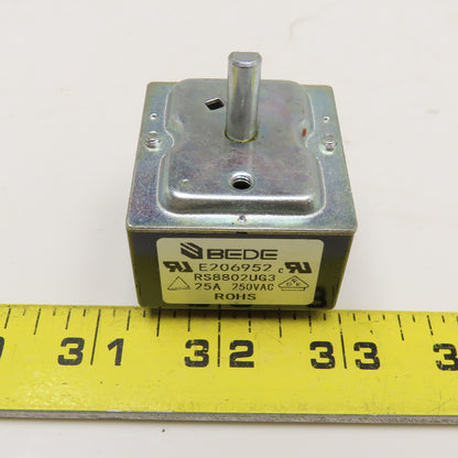 BEDE RS8802UG3 25A 250VAC 3 Position Selector Power Switch