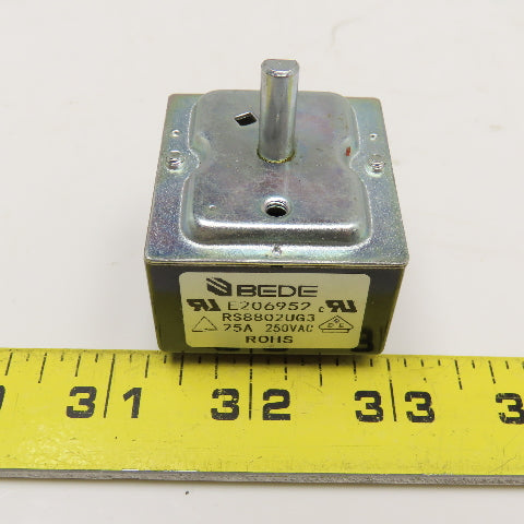 BEDE RS8802UG3 25A 250VAC 3 Position Selector Power Switch