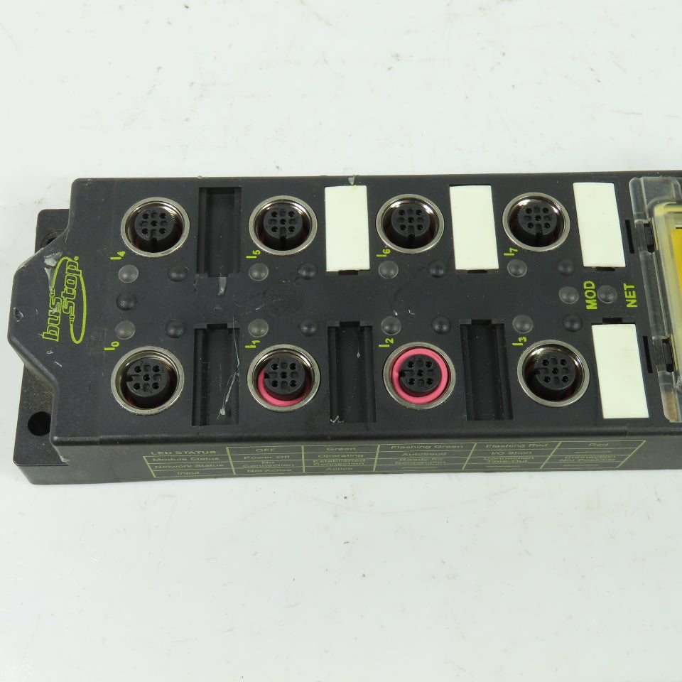 Turck FDNL-S0800-T 8-Input Bus Stop Remote I/O Module DeviceNet F0076