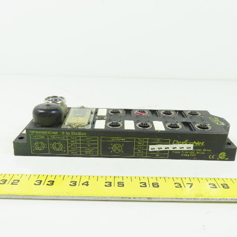 Turck FDNL-S0800-T 8-Input Bus Stop Remote I/O Module DeviceNet F0076