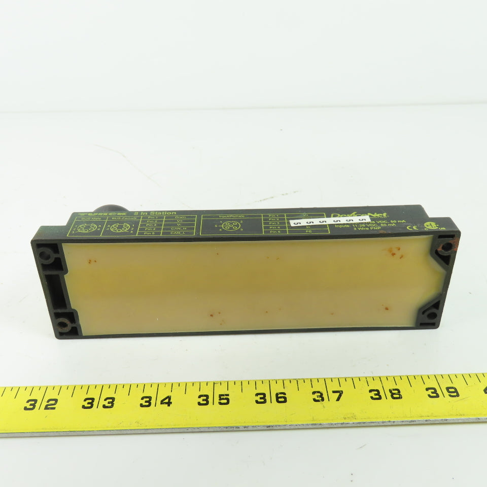 Turck FDNL-S0800-T 8-Input Bus Stop Remote I/O Module DeviceNet F0076