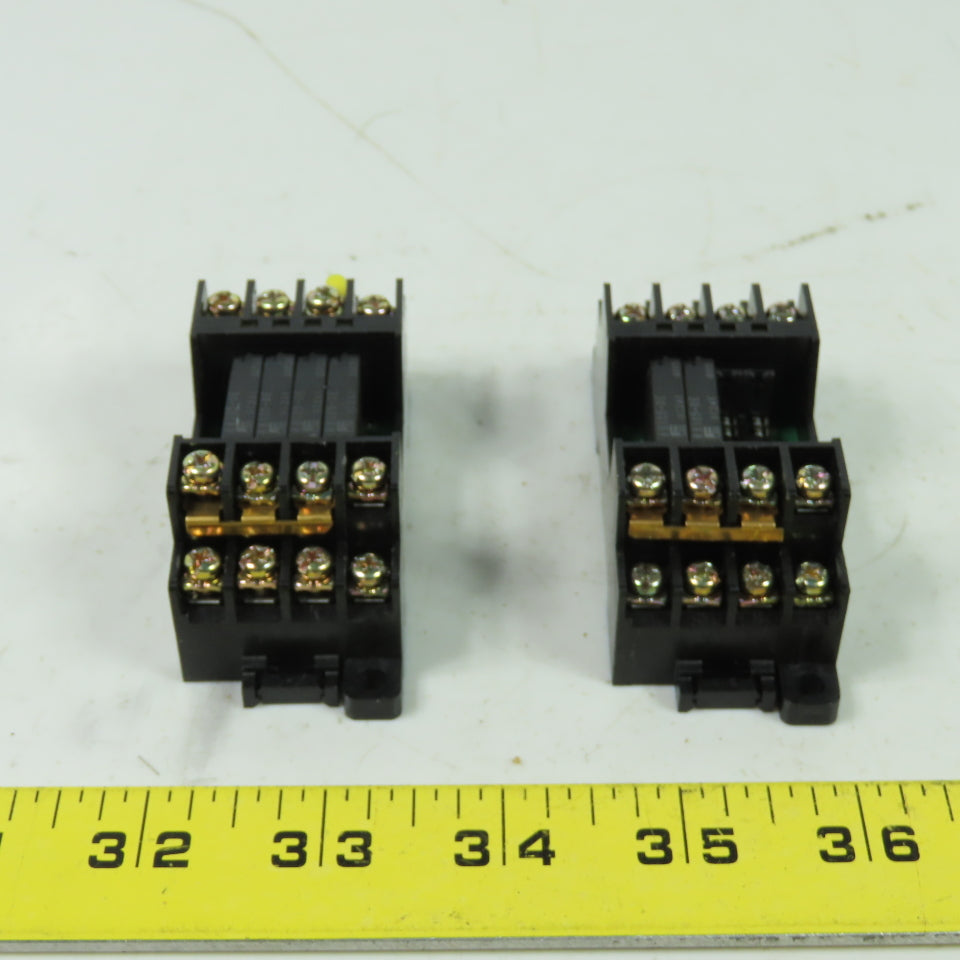 Automation Direct RS4N-DE 5A 240VAC 4-Pole Card Relay 24VDC Coil Lot Of 2