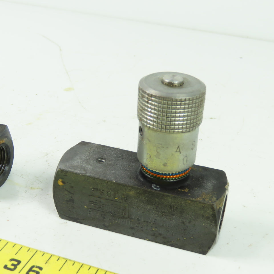 Parker F600S 5000PSI Flow Control Valve 8GPM -11JP Lot Of 2