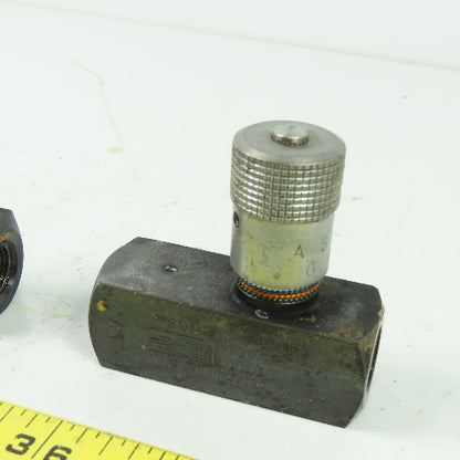 Parker F600S 5000PSI Flow Control Valve 8GPM -11JP Lot Of 2