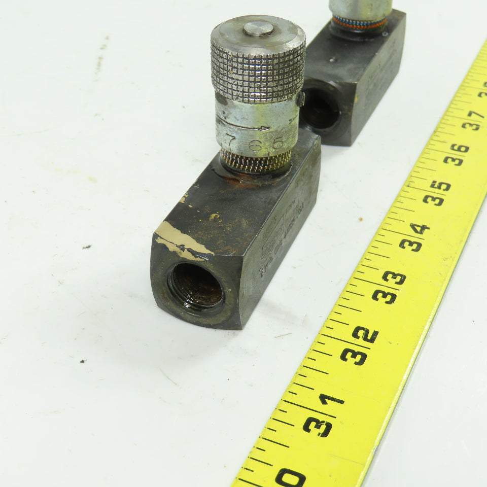 Parker F600S 5000PSI Flow Control Valve 8GPM -11JP Lot Of 2