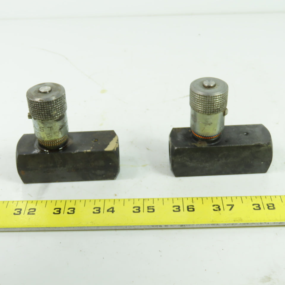 Parker F600S 5000PSI Flow Control Valve 8GPM -11JP Lot Of 2