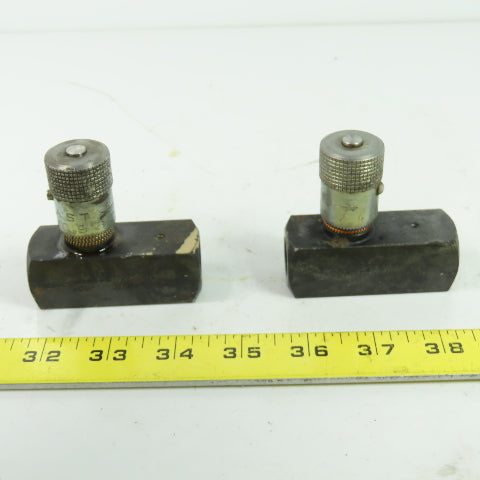 Parker F600S 5000PSI Flow Control Valve 8GPM -11JP Lot Of 2