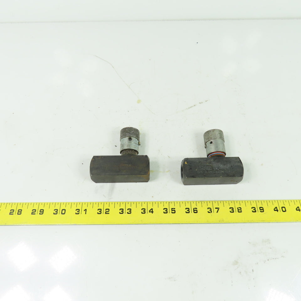 Parker F600S 5000PSI Flow Control Valve 8GPM -11JP Lot Of 2