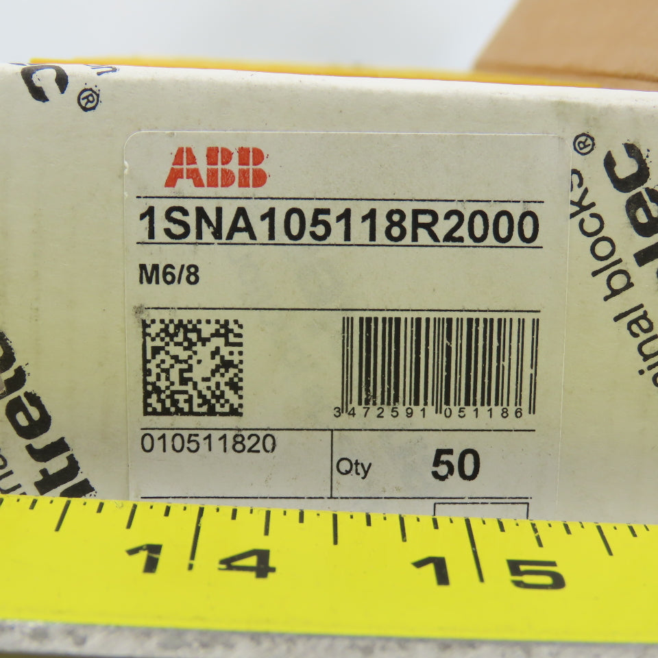 ABB 1SNA105118R2000 M6/8 Modular Terminal Blocks Yellow Box Of 40
